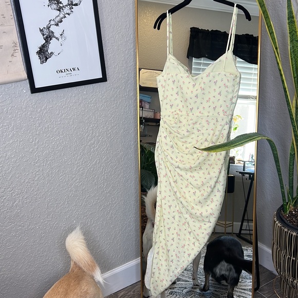 House of CB ‘Daniella’ Lemon Floral Balcony Corset Dress NWOT - Picture 8 of 15